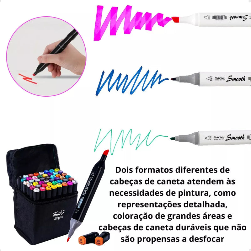Kit Livro Bobbie Goods Capa Dura + 60 Canetas Touch